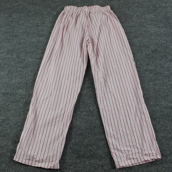 Parke Pants Women Extra Small Boxer Wide Leg Stripe Pink Pajama Minimalist Comfy - Picture 5 of 14